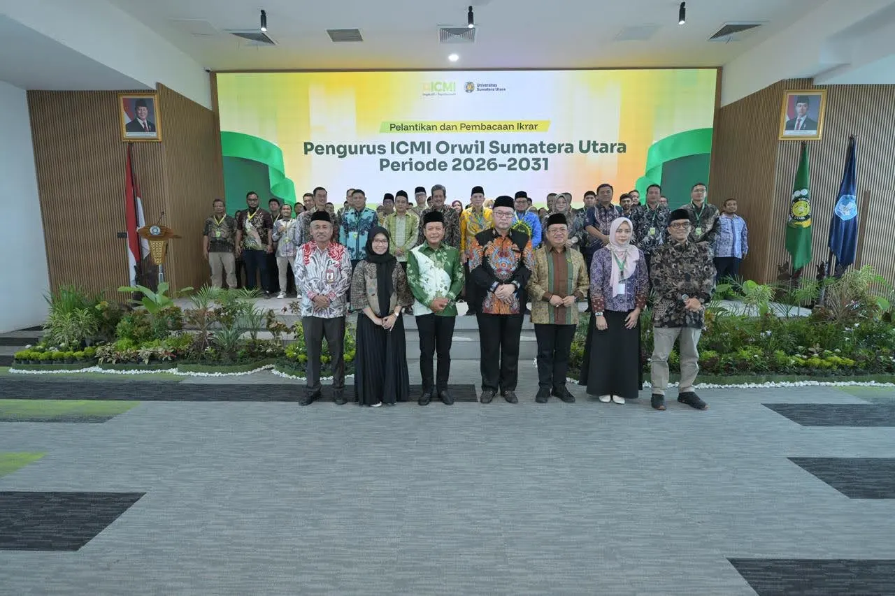 Prof. Muryanto Amin Pimpin ICMI Sumut, Perkuat Kontribusi Cendekiawan untuk Umat